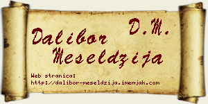 Dalibor Meseldžija vizit kartica